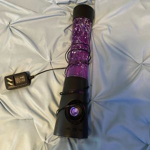 Glitter Lamp Speaker ~ Black and Purple